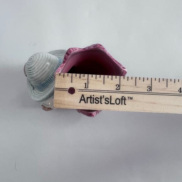 FITZ & FLYOD VINTAGE CERAMICS HYDRANGEA BEAR BUD VASE COLLECTIBLE HAND PAINTED - Picture 8 of 8